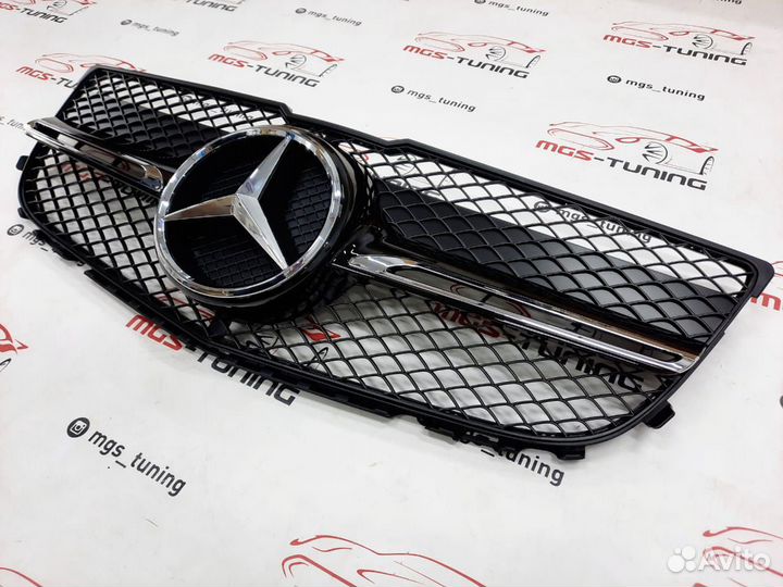 Решётка GLK-class X204 12-15 одна полоса Black