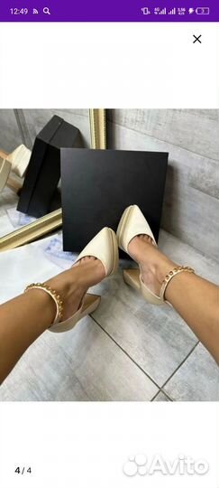 Туфли на высоком каблуке
