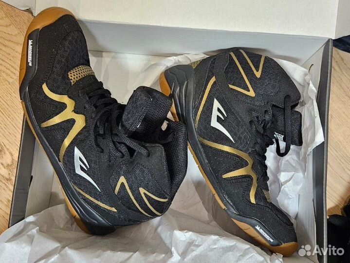 Борцовки Everlast pivt LOW TOP Black/Gold 42