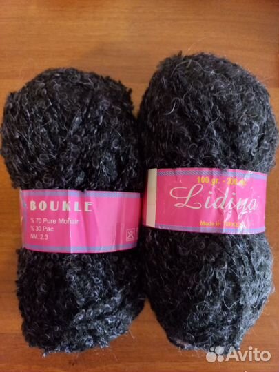 Пряжа букле мохер