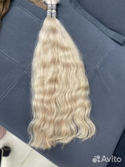 Волосы для наращивания 60 см блонд
