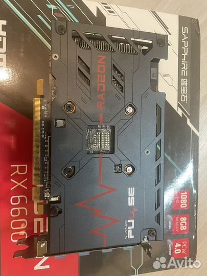 Видеокарта Sapphire rx6600 8gb как новая