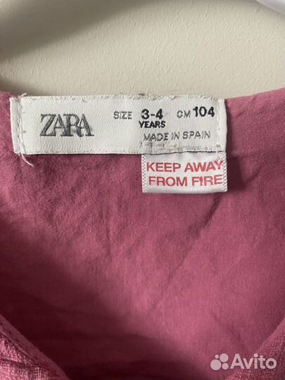 Платье zara 104 муслин