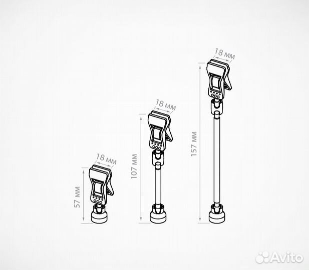 Ценникодержатель магнитное основание с прищепкой