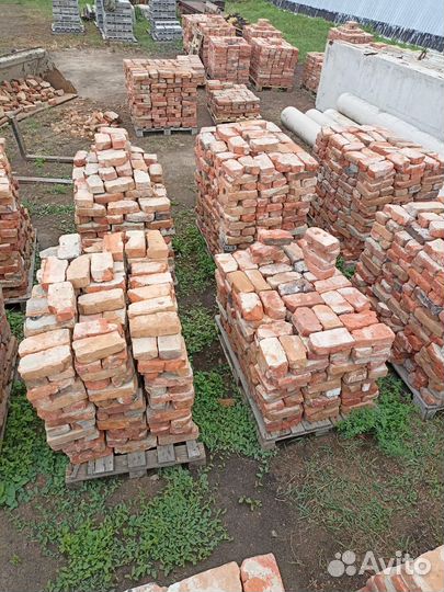 Кирпич красный бу