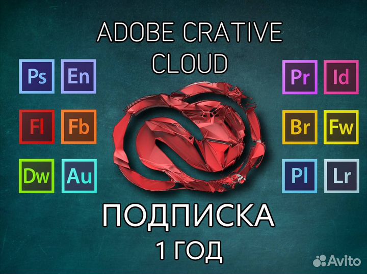 Adobe Creative Cloud подписка лицензия