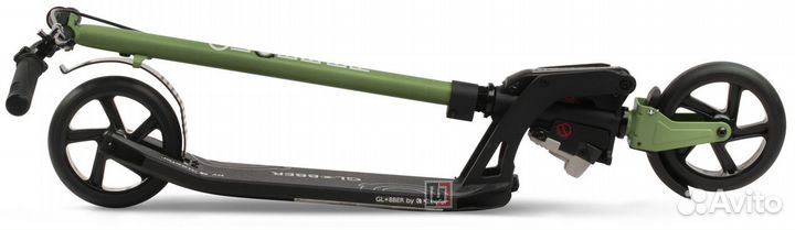 Самокат Globber MY TOO ONE K180 Brake (2023) зелен