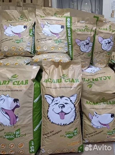 Корм для собак и кошек акари киар