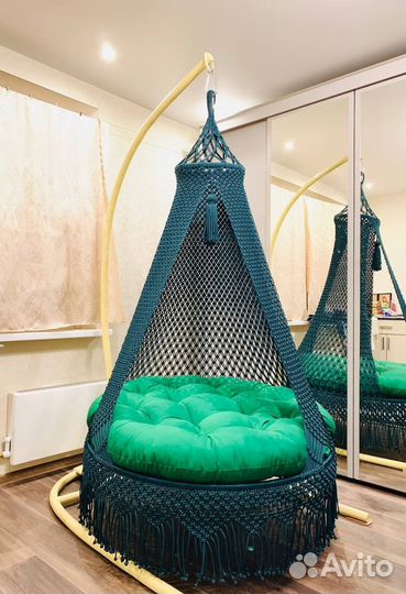 Подвесной шатер в технике макраме