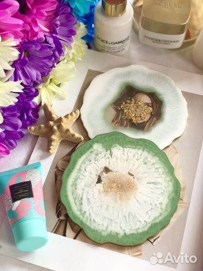 Подстаканники из эпоксидной смолы