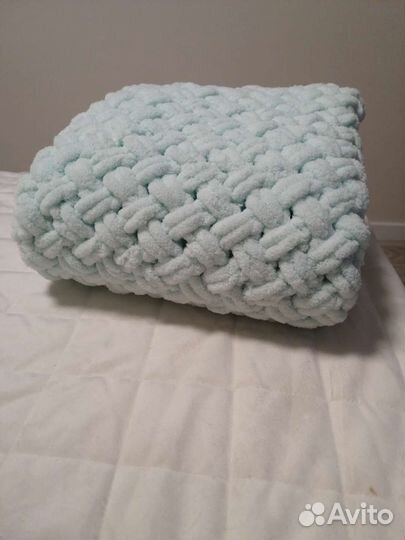 Плед детский вязаный ручная работа