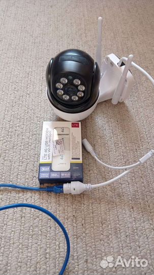Набор wi-fi ip камера + роутер модем 4g