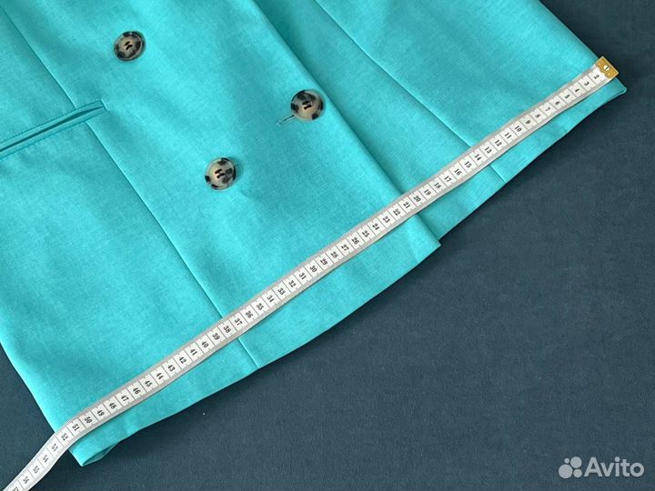 Пиджак бирюзовый S 42 44 р