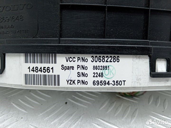 Панель приборная (щиток приборов) для Volvo XC90 1