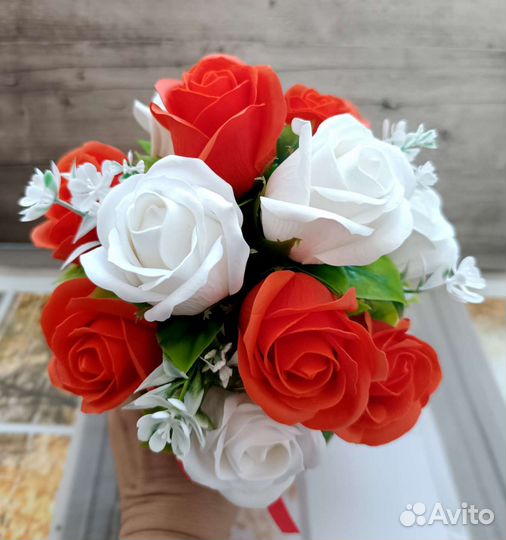 Букет из мыльных цветов