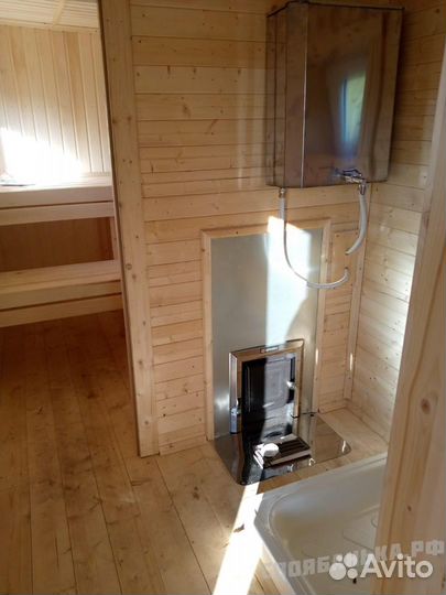 Баня из бруса 4х2.3м. Печь, отделка под ключ