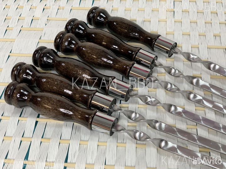 Набор шампуров в чехле из экокожи