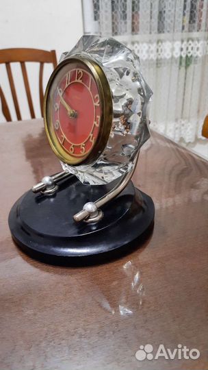 Настольные часы Маяк в хрустале