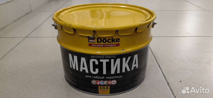 Мастика для гибкой черепицы Docke 10,8 кг