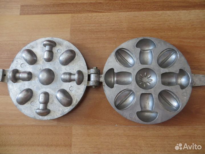 Форма для выпечки СССР орешки грибочки