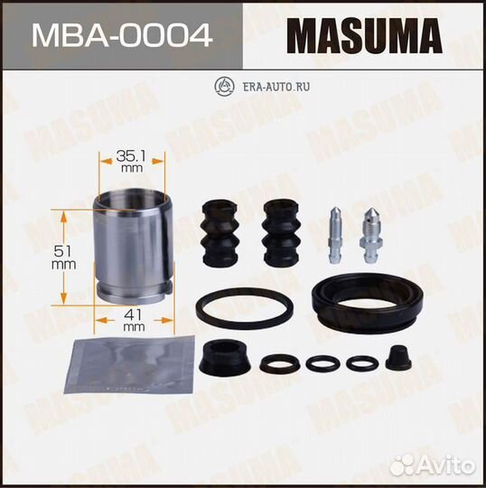 Masuma MBA-0004 Ремкомплект тормозного суппорта с поршнем d-41