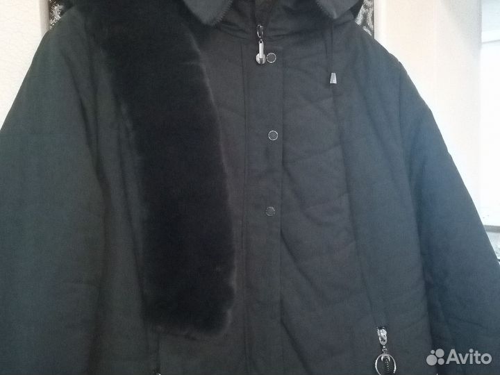 Пальто женское зимнее, стеганое, 66-68 разм