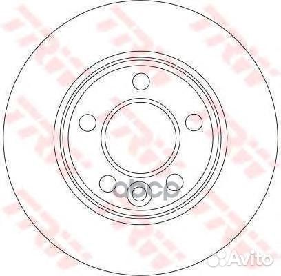 Диск тормозной зад DF4312 TRW