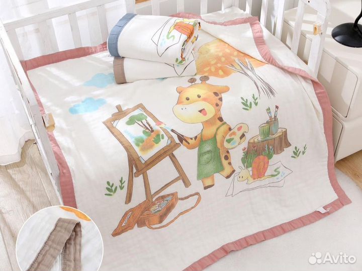 Муслиновый плед детский новый