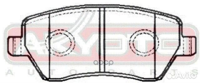 Колодки тормозные дисковые пер AKD2800 akyoto