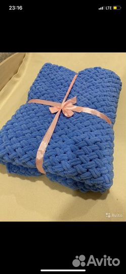 Плед из alize puffy