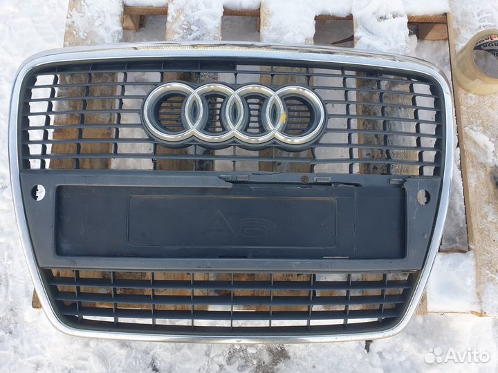Решетка радиатора Audi A6 C6 4F Ауди А6 Ц6 4Ф