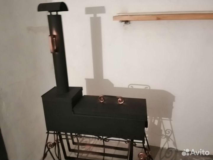 Мангал с трубой