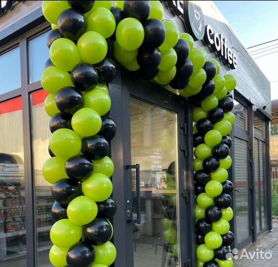 Арка из шаров, входная группа, воздушные шары