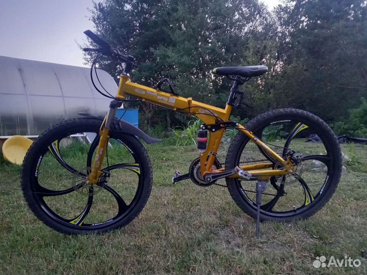 Велосипед на литых дисках