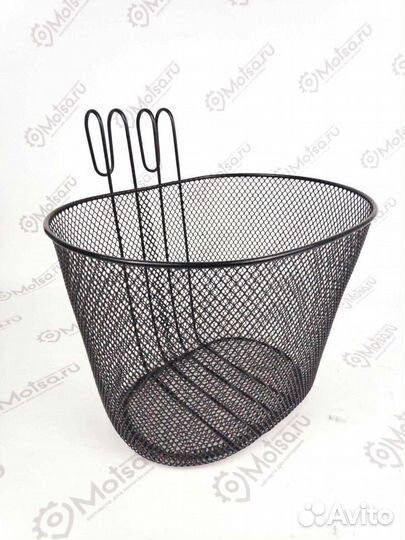 Корзина передняя на руль (навесная с крюками)