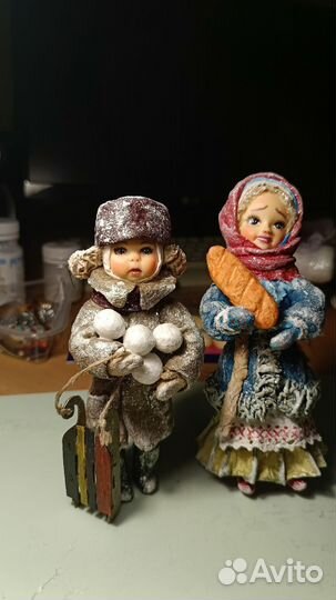 Ёлочная ватная игрушка