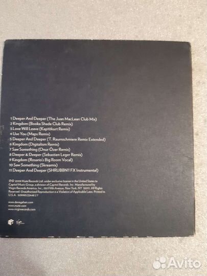 Dave Gahan Hourglass remixes cd