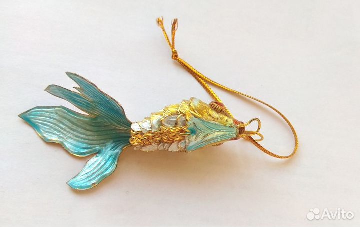 Рыба Карп - Подвеска из Перегородчатой Эмали ru*18