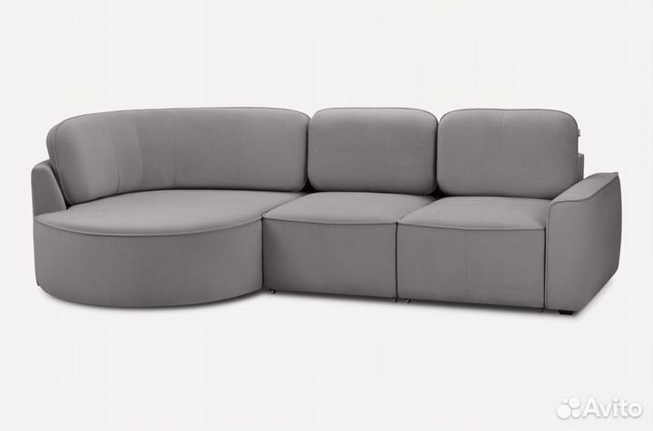 Угловой диван Шера Velvet Smoke