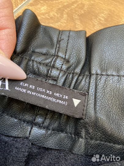 Кожаные шорты Zara