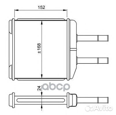 Радиатор печки Daewoo Matiz 0.8/1.0 98 54260 NRF