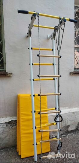 Детская шведская стенка с матами