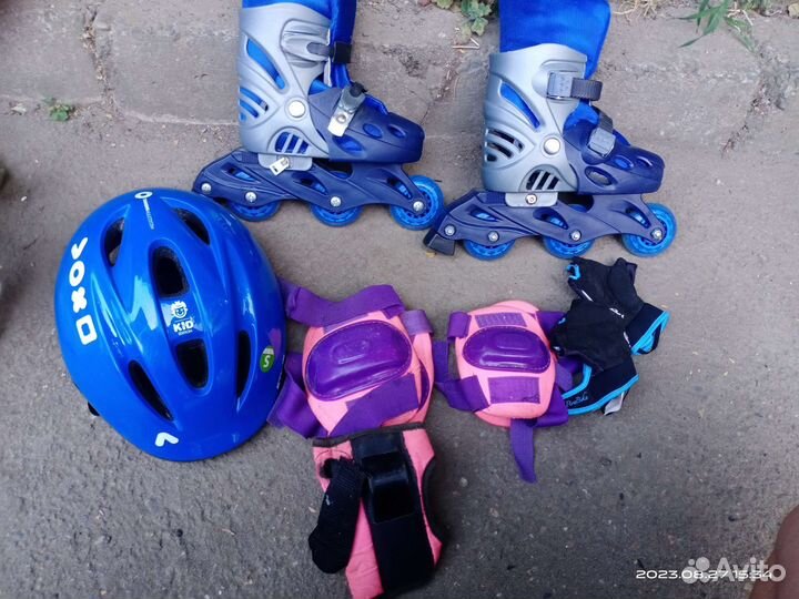 Роликовые коньки детские раздвижные