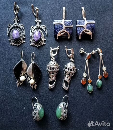 Серьги винтажные. Серебро
