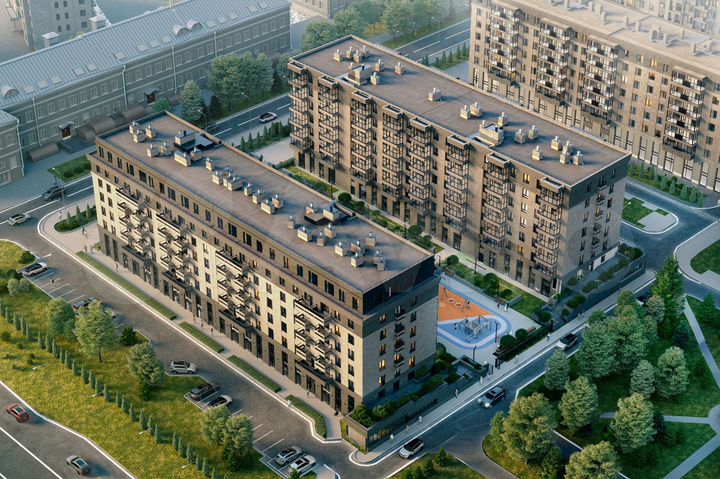 2-к. квартира, 45,6 м², 3/8 эт.