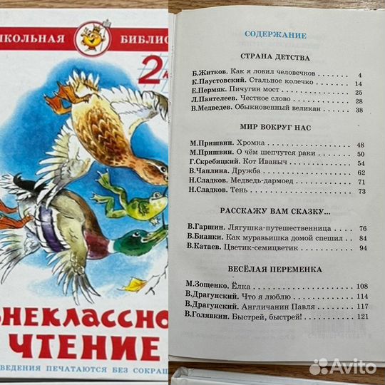 Внеклассное чтение, чтение на лето 2, 4, 5, 6 кл