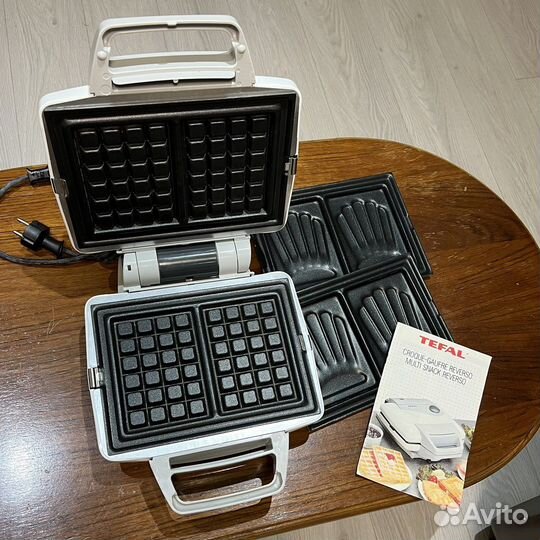 Вафельница Tefal Reverso (Франция) с доп. сьем фор