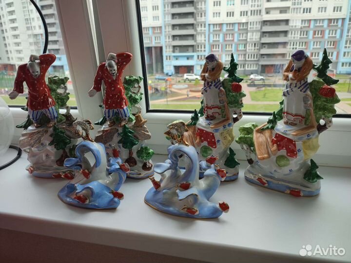 Статуэтка триптих сказка о золотой рыбке