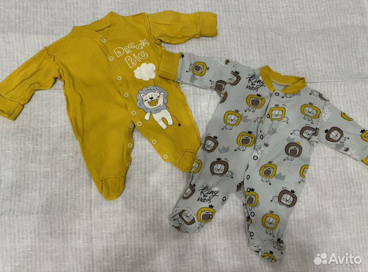 Вещи для новорожденного р 50-56 Mjolk Sinsay