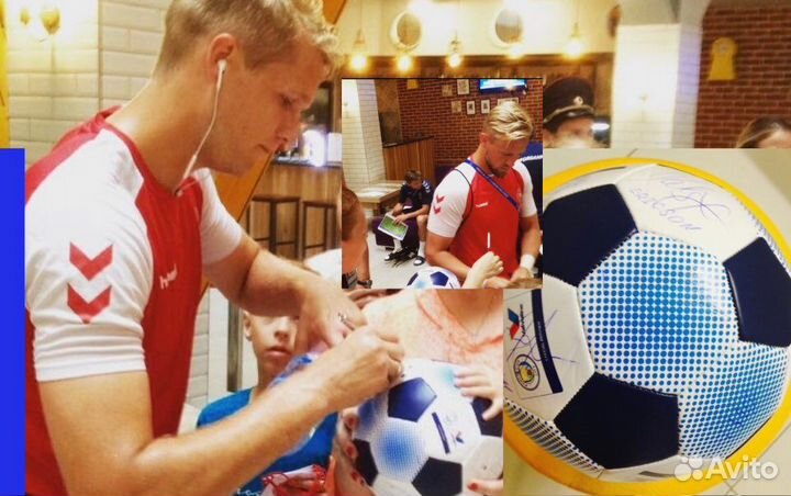 Футбольный мяч с автографами чм 2018